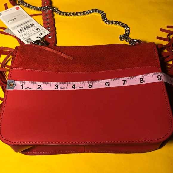 🆕 ZARA Buffalo leather crossbody bag - Picture 11 of 13